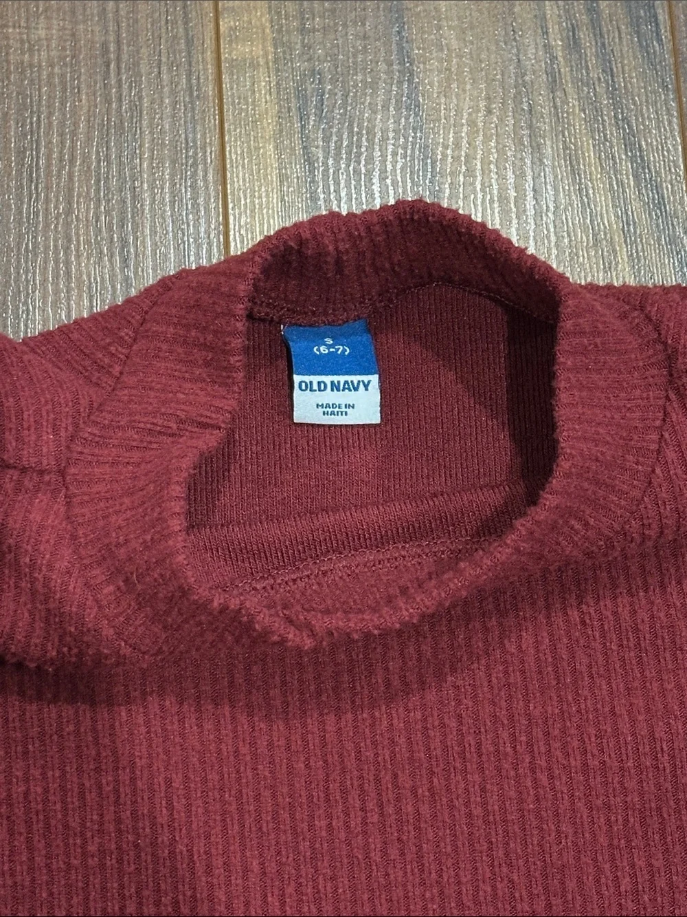 Old Navy Girls Ribbed Swing Dress - Maroon